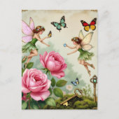 Betoverde Bloemenneveltuin Briefkaart (Voorkant)