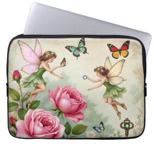 Betoverde Bloemenneveltuin Laptop Sleeve