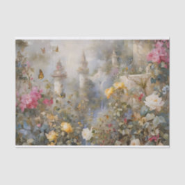 Betoverde bloementuin Decoupage Tissuepapier