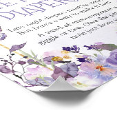 Betoverde Bloemenvlinder Late Night Luiers Poster (Hoek)