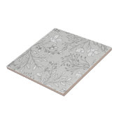 Betoverde Bloemenweide Dromen L3 Grijs Wit Flora Tegeltje (Zijkant)