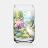 Betoverde Bloesem Landelijke Laan  Blikvorm Glas (Rechts)
