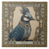Betoverde Blue Jay Spirit Dier  Tegeltje (Voorkant)