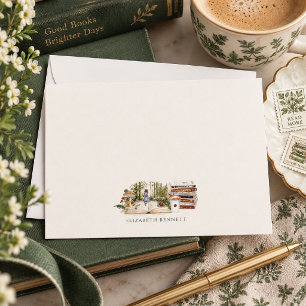 Betoverde Boekliefhebber Persoonlijk Stationery Notitiekaartje