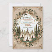 Betoverde Boho Forest Tiener Sleepover Party Kaart (Voorkant)