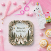 Betoverde Boho Forest Tiener Sleepover Party Papieren Bordje (Feest)