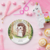 Betoverde Boho Hedgehog verjaardag Papieren Bordje (Feest)