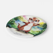 Betoverde Boho Otter Verjaardag Papieren Bordje (Gekanteld)