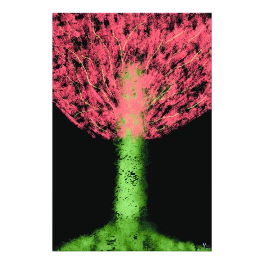 Betoverde boom foto afdruk (Voorkant)