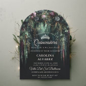 Betoverde Boomboog Sprookjesbloem Quinceañera Kaart