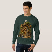 Betoverde boomhut fantasie heren sweatshirt ... (Voorkant volledig)