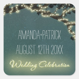 Betoverde boomtak rustieke bruiloft gunsten zegels