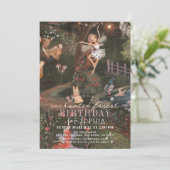 Betoverde bos beboste dieren feeën verjaardag kaart (Staand voorkant)