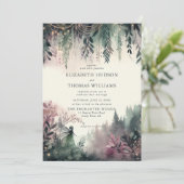 Betoverde Bos Bergen Magische Fairy Bruiloft Kaart (Staand voorkant)