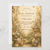 Betoverde Bos Boho Baby Shower Kaart (Voorkant)