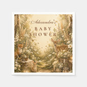 Betoverde Bos Boho Baby Shower Servet (Voorkant)