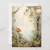 Betoverde Bos Bruiloft Bedankkaart (Achterkant)