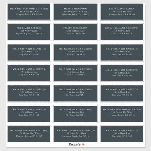 Betoverde Bos Bruiloft Gasten Adresetiketten Sticker (Vel)