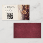 Betoverde Bos Bruiloft Informatiekaartje (Voorkant / Achterkant)