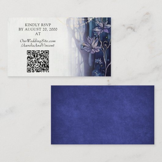 Betoverde Bos Bruiloft Informatiekaartje (Voorkant / Achterkant)