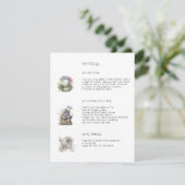 Betoverde Bos Bruiloft Informatiekaartje (Staand voorkant)