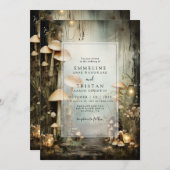 Betoverde Bos Bruiloft Kaart (Voorkant / Achterkant)