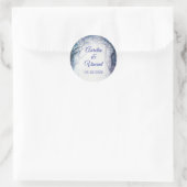 Betoverde Bos Bruiloft Ronde Sticker (Tas)