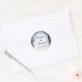 Betoverde Bos Bruiloft Ronde Sticker (Envelop)