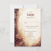 Betoverde Bos Bruiloft RSVP Kaartje (Voorkant)