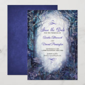 Betoverde Bos Bruiloft Save The Date (Voorkant / Achterkant)