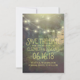 Betoverde Bos Bruiloft Save the Date
