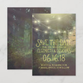 Betoverde Bos Bruiloft Save the Date (Voorkant / Achterkant)