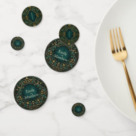Betoverde Bos Bruiloft Tafel Confetti