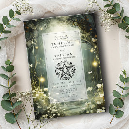 Betoverde Bos bruiloft uitnodiging