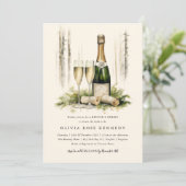 Betoverde Bos Brunch en Bubble Vrijgezellenfeest Kaart (Staand voorkant)