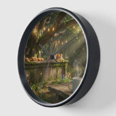 Betoverde Bos Cafe Wandklok (Hoek)