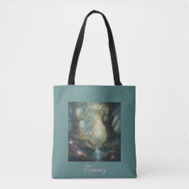 Betoverde bos cottagecore zomer tote bag