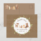 Betoverde Bos Dank U Briefkaart (Voorkant / Achterkant)