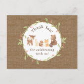 Betoverde Bos Dank U Briefkaart (Voorkant)