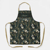 Betoverde bos das donkere thema aangepaste Monogra Schort (Voorkant)