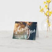 Betoverde Bos Eiken Boom Fairy Lights Bruiloft Kaart (Gele Bloem)