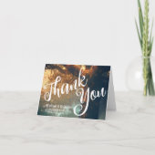 Betoverde Bos Eiken Boom Fairy Lights Bruiloft Kaart (Voorkant)