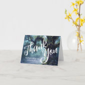 Betoverde Bos Eiken Boom Fairy Lights Bruiloft Kaart (Gele Bloem)