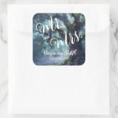 Betoverde Bos Eiken Boom Fairy Lights Bruiloft Vierkante Sticker (Tas)