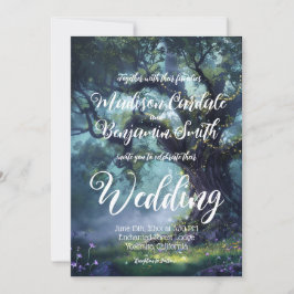 Betoverde Bos Eiken Boom Fairy Lights Kaart