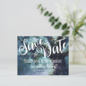 Betoverde Bos Eiken Boom Fairy Lights Opslaan Datu Briefkaart (Staand voorkant)