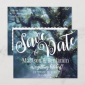 Betoverde Bos Eiken Boom Fairy Lights Opslaan Datu Briefkaart (Voorkant / Achterkant)