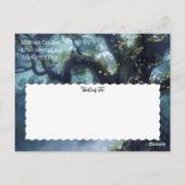 Betoverde Bos Eiken Boom Fairy Lights Opslaan Datu Briefkaart (Achterkant)