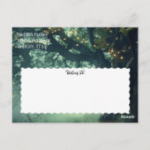 Betoverde Bos Eiken Boom Fairy Lights Opslaan Datu Briefkaart (Achterkant)