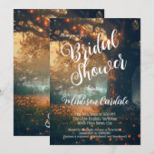 betoverde bos eiken boom fee lichten bruids kaart (Voorkant / Achterkant)